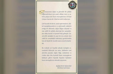 MİT Başkanı Kalın’dan 10 Ocak Çalışan Gazeteciler Günü mesajı 