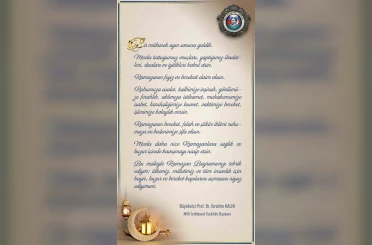 MİT Başkanı Kalın’ın Ramazan Bayramı mesajı 