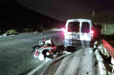 Motosiklet sürücüsü hayatını kaybetti 