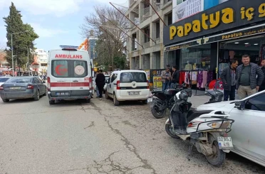 Motosikletin çarptığı yaya yaralandı 
