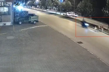 Motosikletle büyükbaş hayvana çarptı 