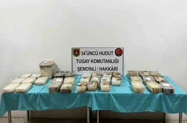 MSB: "İran hudut hattında, 3 adet çuval içerisinde toplam 81.133 gram uyuşturucu madde tespit edildi" 