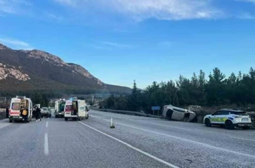 Muğla-Denizli karayolunda kaza: 5 yaralı 