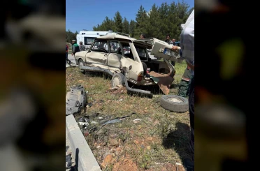 Muğla-Denizli yolunda feci kaza: 1 ölü, 1 yaralı 