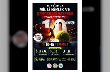 Muğla’da 15 Temmuz’a özel tenis turnuvası düzenlenecek 
