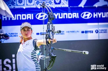 Muğlalı milli okçu Hazal Burun Dünya kupası finalinde 