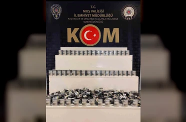 Muş’ta 499 paket kaçak sigara ele geçirildi 
