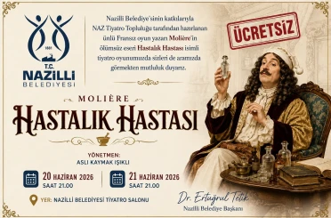 Nazilli Belediyesi’nden ücretsiz tiyatro etkinliği 
