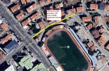 Nevşehir Bahçelievler Mahallesi’nde geçici trafik düzenlemesi 