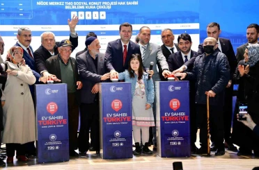 Niğde’de 2 bin 604 sosyal konutun hak sahipleri kura ile belirlendi 