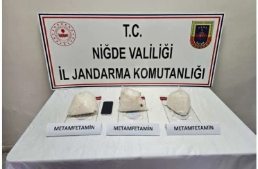 Niğde’de 3 kilo uyuşturucu ele geçirildi 
