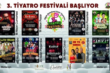 Niğde’de 3. Tiyatro Festivali heyecanı başlıyor 