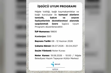 Niğde’de 500 kişilik istihdam fırsatı 