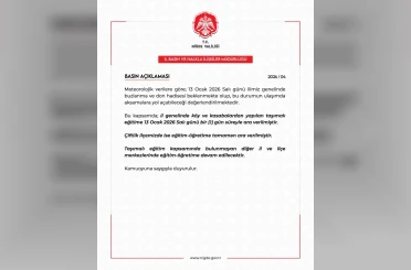 Niğde’de buzlanma nedeniyle taşımalı eğitime 1 gün ara verildi 