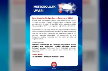Niğde’de meteorolojik uyarı: Don ve buzlanmaya dikkat 