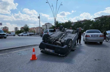 Niğde’de otomobil takla attı: 1 yaralı 