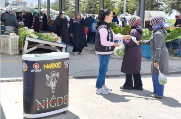 Niğde’de uyuşturucuyla mücadele kapsamında bin 406 vatandaşa bilgilendirme 