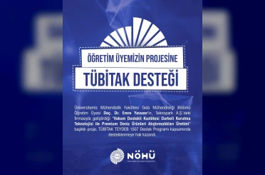 NÖHÜ öğretim üyesine destek 
