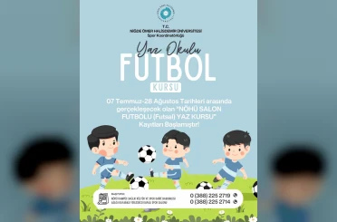 NÖHÜ’de çocuklara yönelik futsal yaz kursu başlıyor 