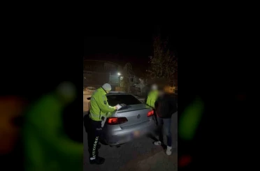 Öğrenci yurdu önünde drift atan sürücü yakalandı 
