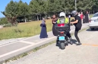 Öğrenciler, polisler tarafından sınava yetiştirildi 