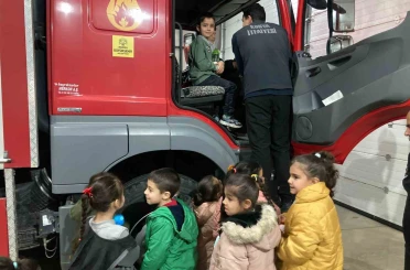 Öğrenciler yangın eğitimiyle bilinçlendi 