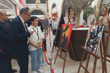 Öğrencilerin yıl boyunca emek verdikleri eserler görücüye çıktı 