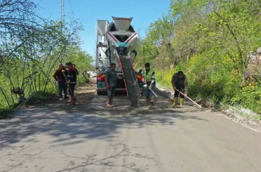Ordu’da beton yol seferberliği sürüyor 