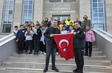 Ordu’da minikler kitaplarını emniyet teşkilatı birlikte okudu 
