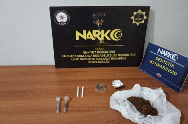 Ordu’da uyuşturucu operasyonlarında 2 şüpheliye adli işlem 