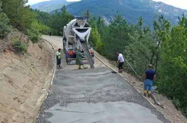 Ordu’nun kırsalına beton yol konforu

