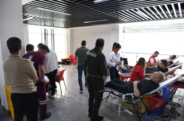 Orman personelinden kan bağışına destek 