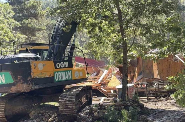 Osmaniye Olukbaşı Yaylası’nda 225 usulsüz yapının yıkımına başlandı 