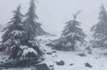 Osmaniye’nin yüksek kesimlerine kar yağdı 
