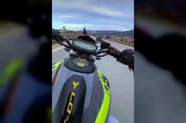Otobanda 174 kilometre hızla ölüme meydan okuyan motosikletliye 45 bin TL ceza 