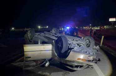 Otomobil beton mikserine arkadan çarptı: 1 ağır yaralı 
