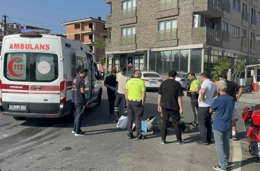 Otomobil ile çarpışan motosikletteki 2 kişi yaralandı 