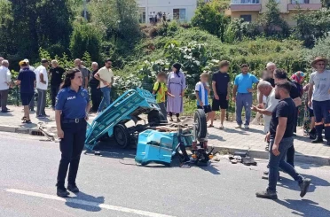 Otomobil ile patpat çarpıştı: 2’si ağır 4 yaralı 