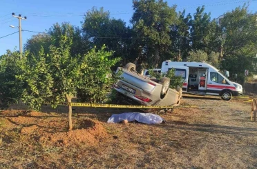 Otomobil şarampole devrildi: 1 ölü 