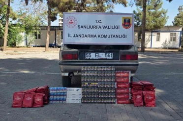 Otomobilden kaçak sigara çıktı 