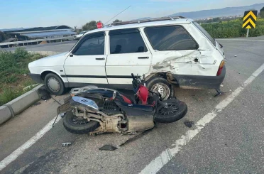 Otomobille çarpışan motosikletin sürücüsü hayatını kaybetti 