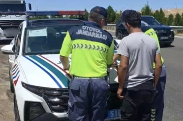 Otoyolda plaka gizleyerek seyreden araca 140 bin TL ceza 