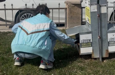 Özel öğrencilerden sokak hayvanlarına mama desteği 