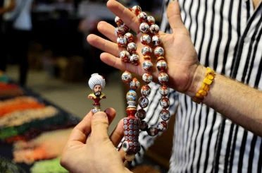 Padişah portreli tespihler görücüye çıktı 