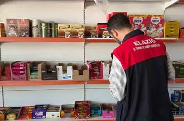 Palu’da marketlere gıda denetimi
