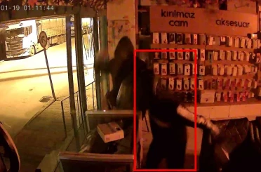 Parke taşıyla camları kırıp iş yerini soyanlar tutuklandı 