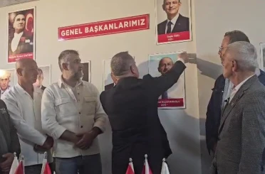 Parti binasından Kılıçdaroğlu’nun fotoğrafı kaldırıldı 