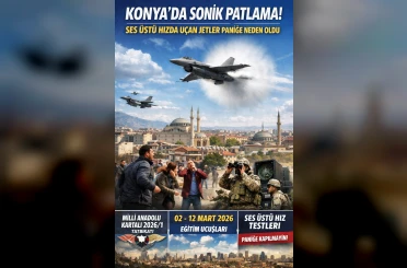 Patlama sesi Konyalıları korkuttu, sebebi kısa sürede belli oldu