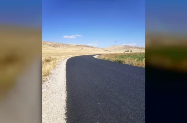 Patnos’ta Konakbey-Uzunca köy yolu asfalt çalışması tamamlandı 