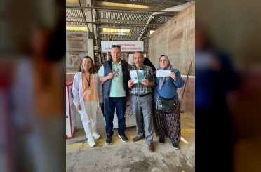 Pazar yerinde sağlık farkındalığı etkinliği 